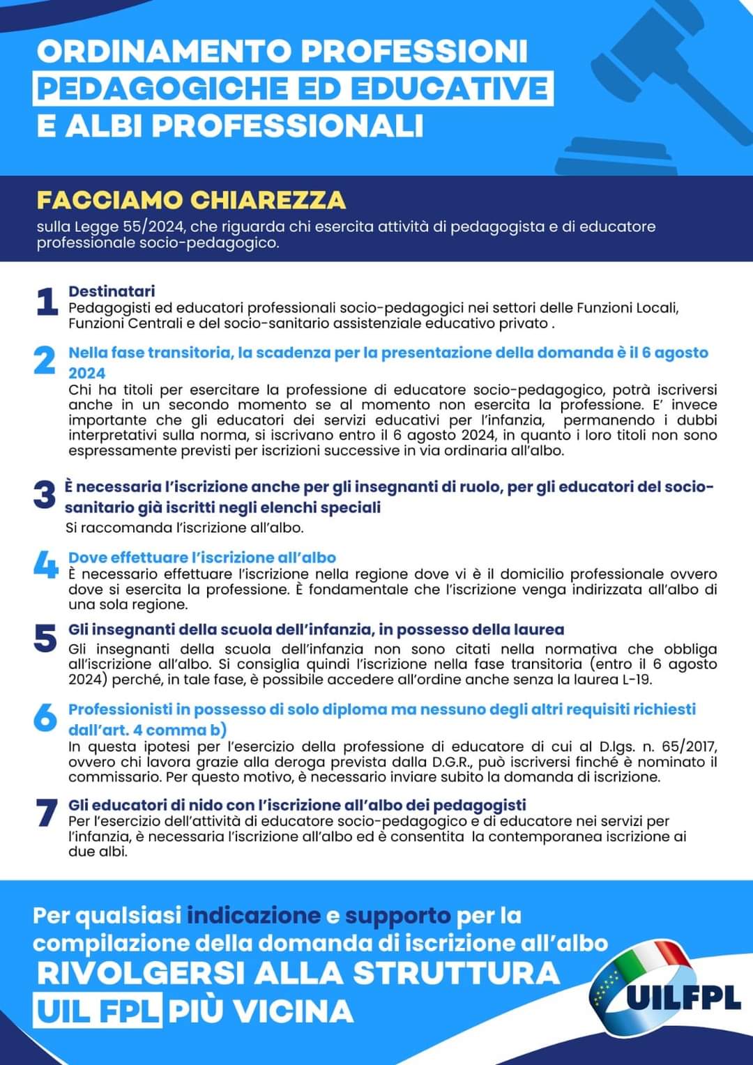 🔵 Ordinamento professioni pedagogiche ed educative e albi professionali